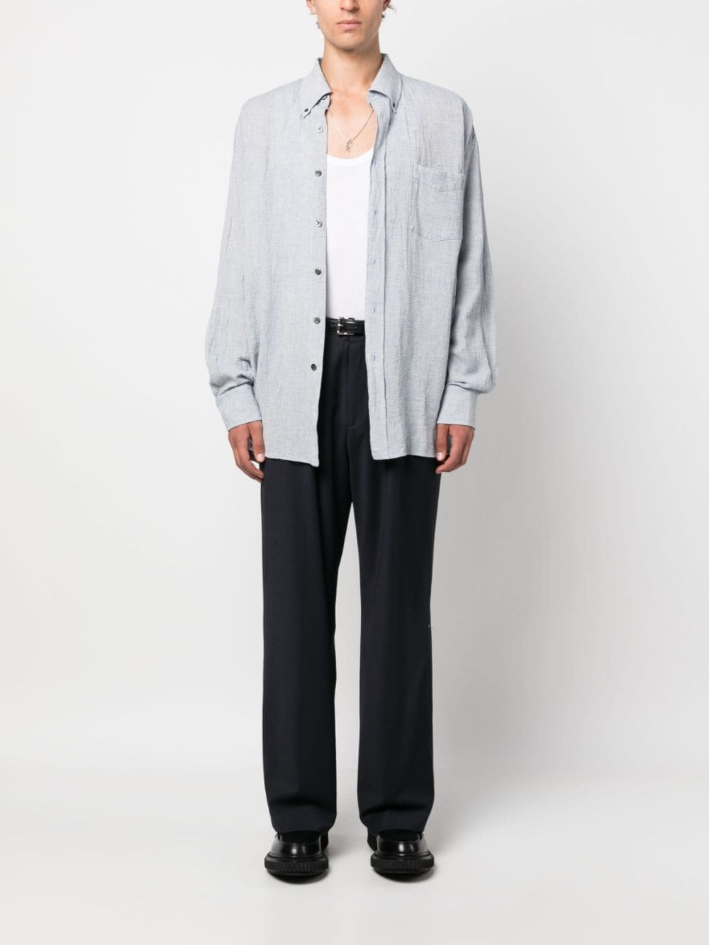 long-sleeve buttoned shirt - 2