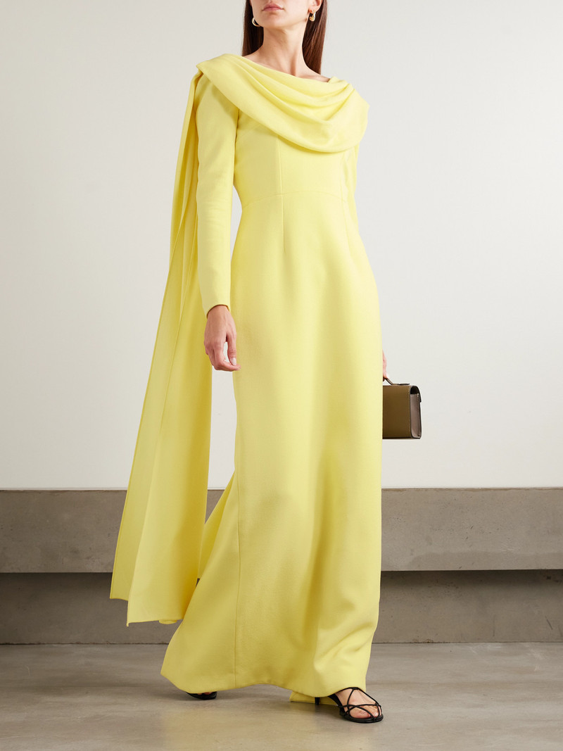 EMILIA WICKSTEAD Zaira Draped Wool-crepe Gown outlook