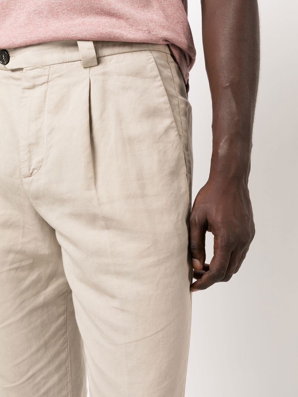 mid-rise straight-leg chinos - 5