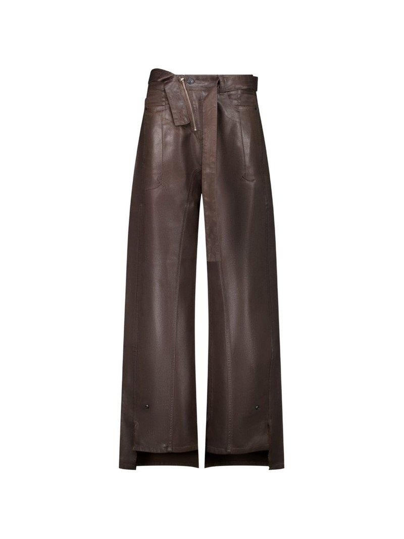 glazed baggy trousers 1