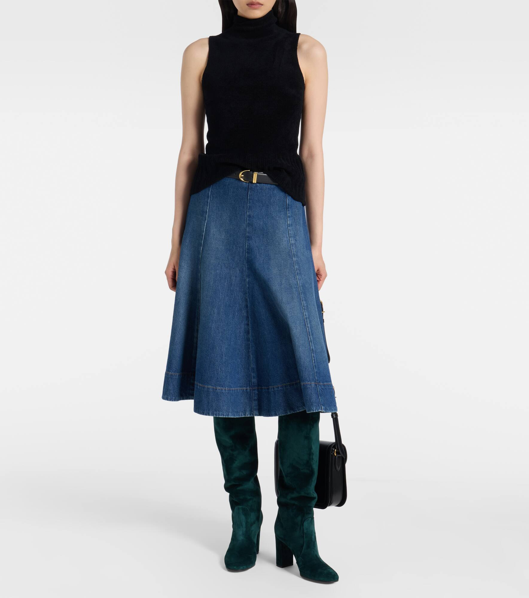 Suede over-the-knee boots - 3