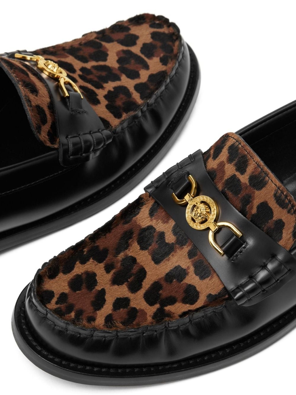 Medusa '95 leopard loafers - 4