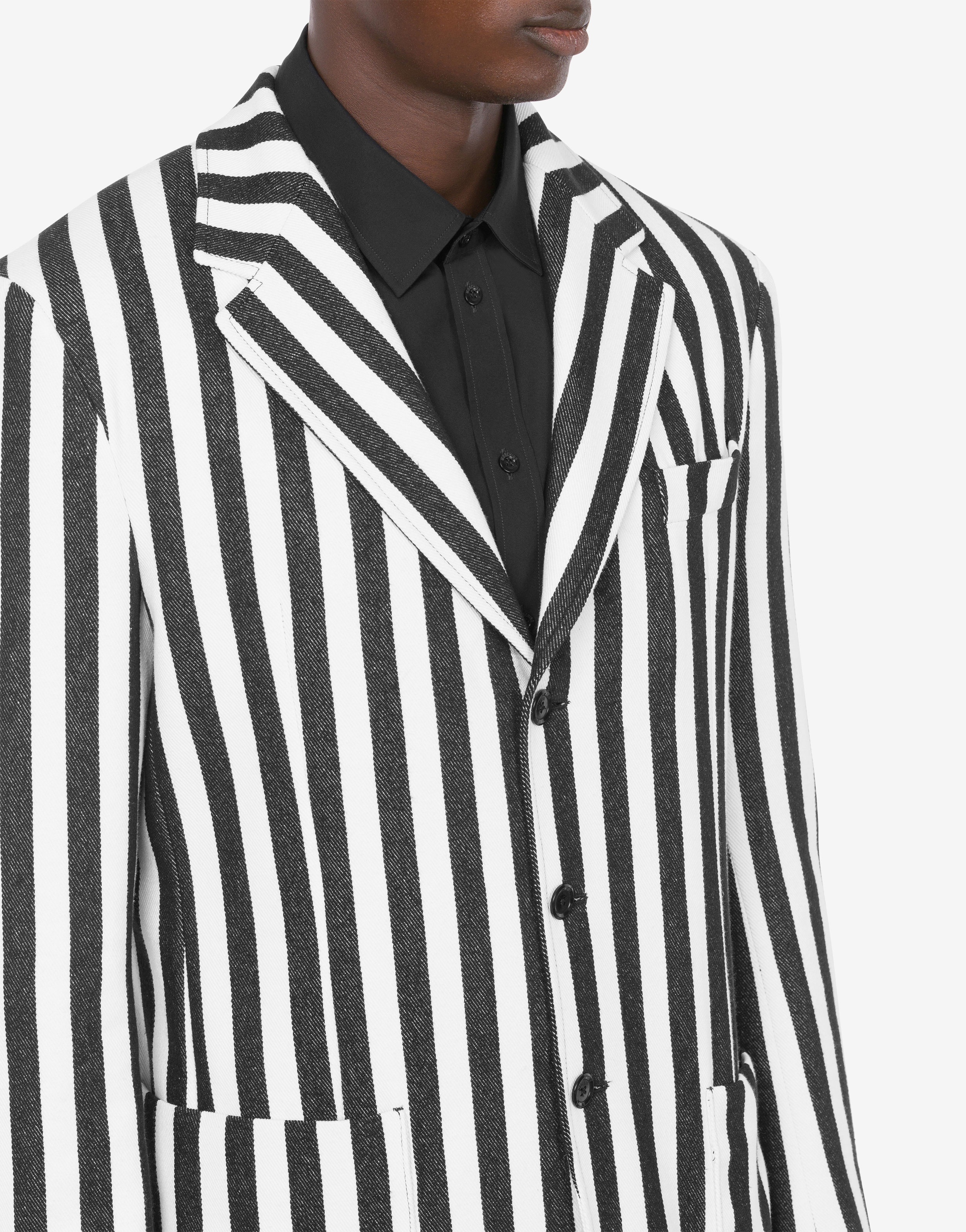 ARCHIVE STRIPES COTTON JACKET - 3