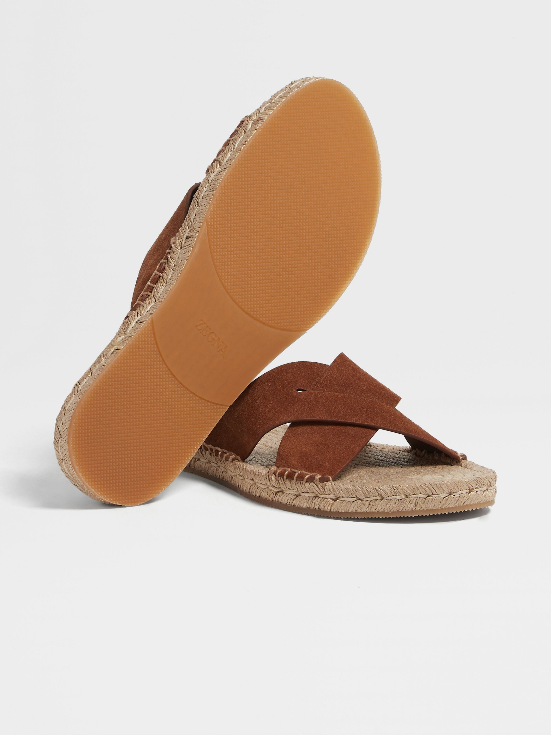DARK FOLIAGE SUEDE ESPADRILLE SANDALS - 2