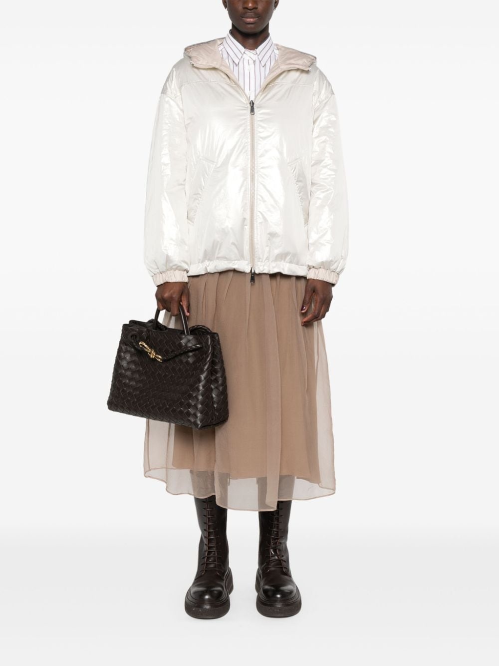 reversible metallic padded jacket - 2