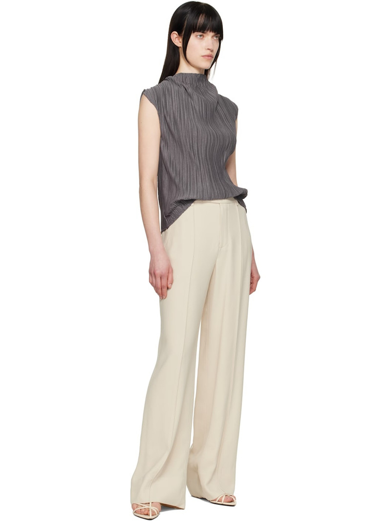 LE17SEPTEMBRE Gray Pleated Cowl Neck Top outlook
