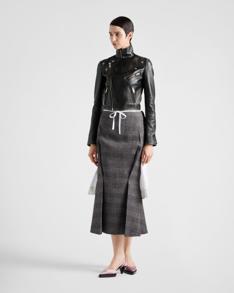 Prada Deconstructed grisaille skirt outlook