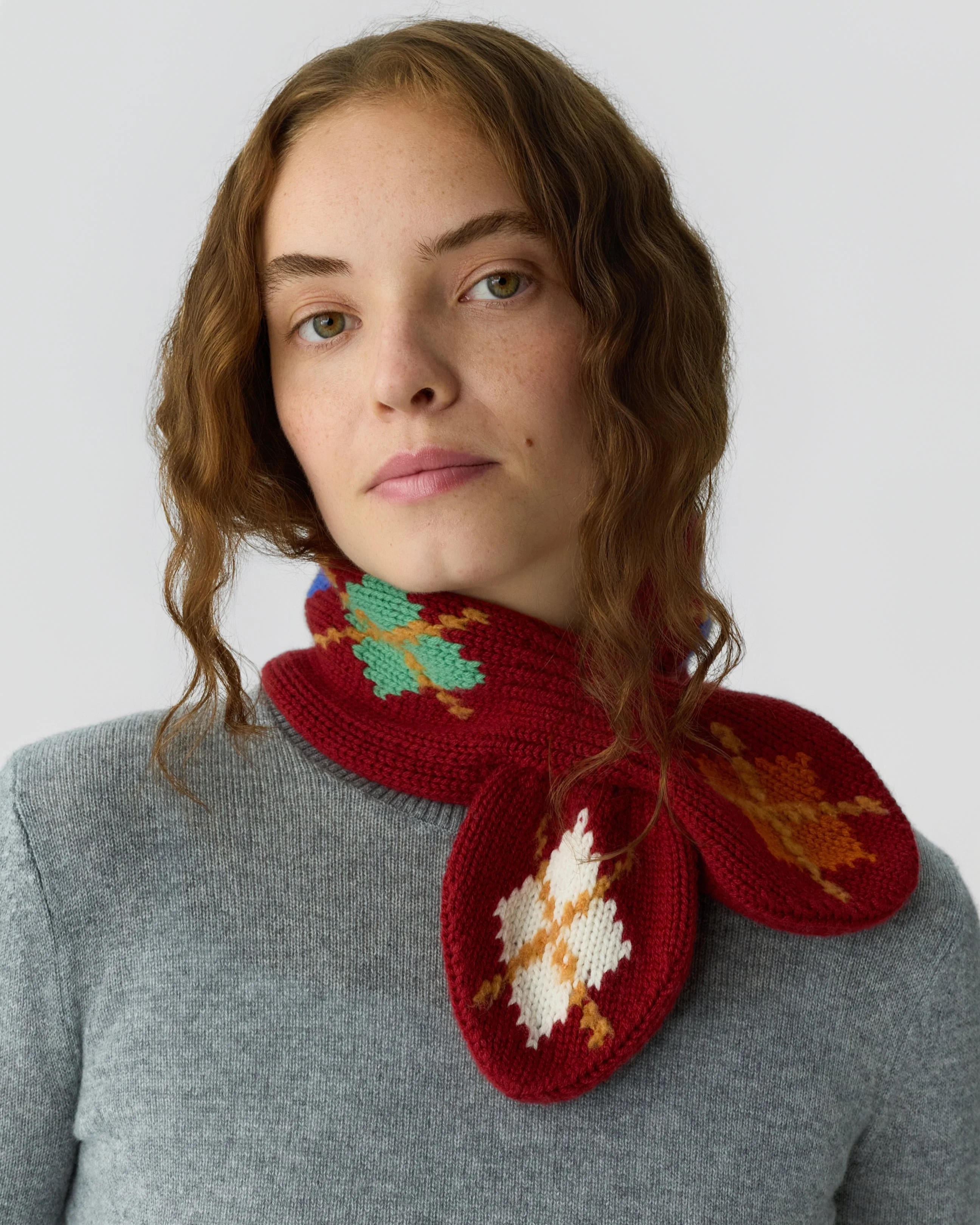 Argyle Bowtie Scarf - 1