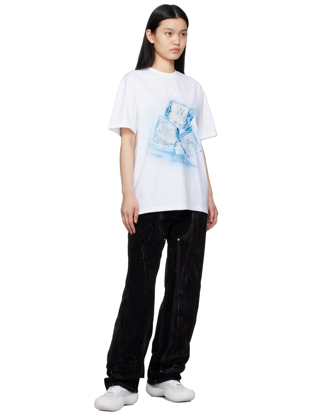 White Bumper Hike Low Top Sneakers - 5