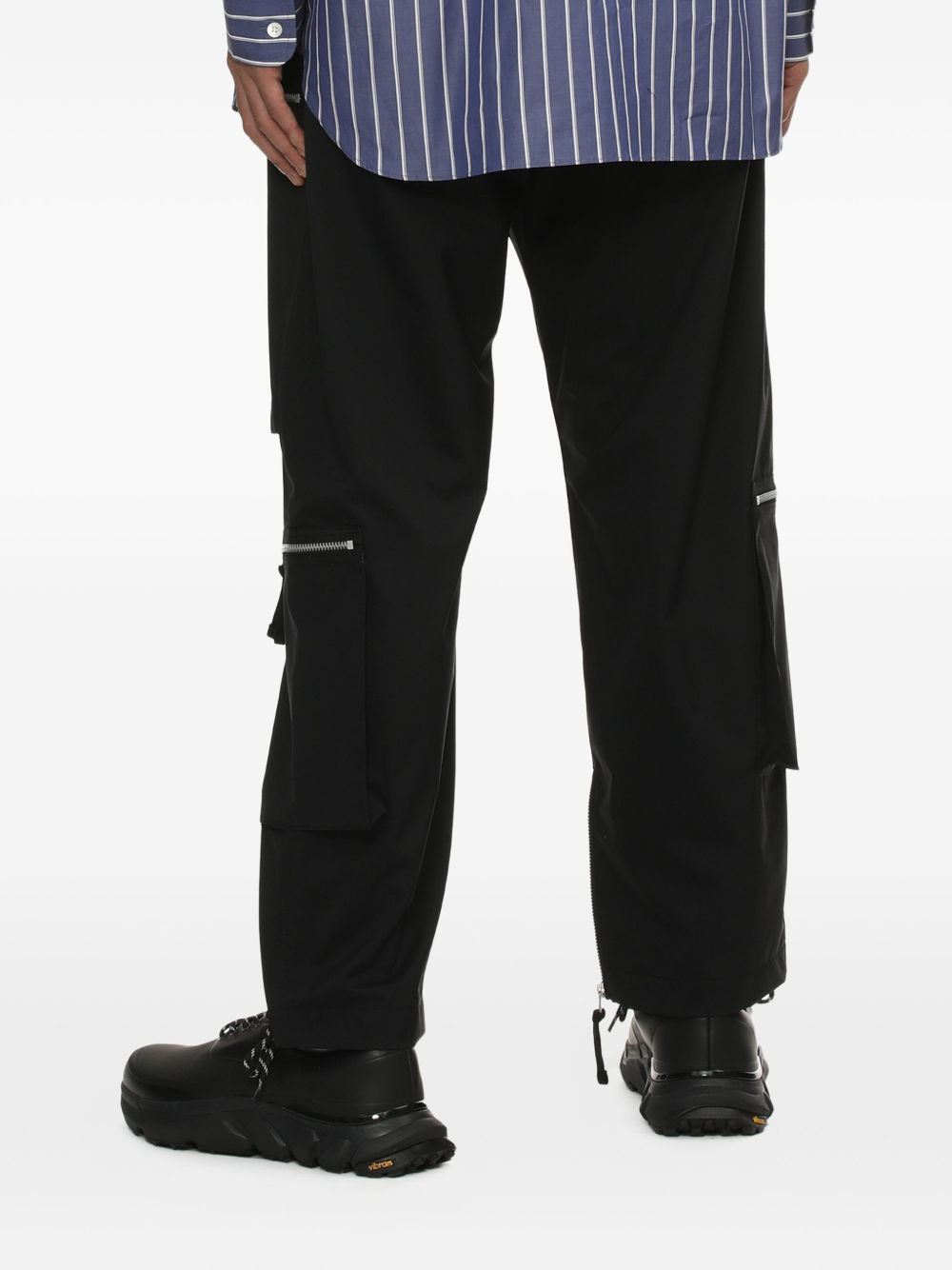 zip-pocket cargo pants - 4