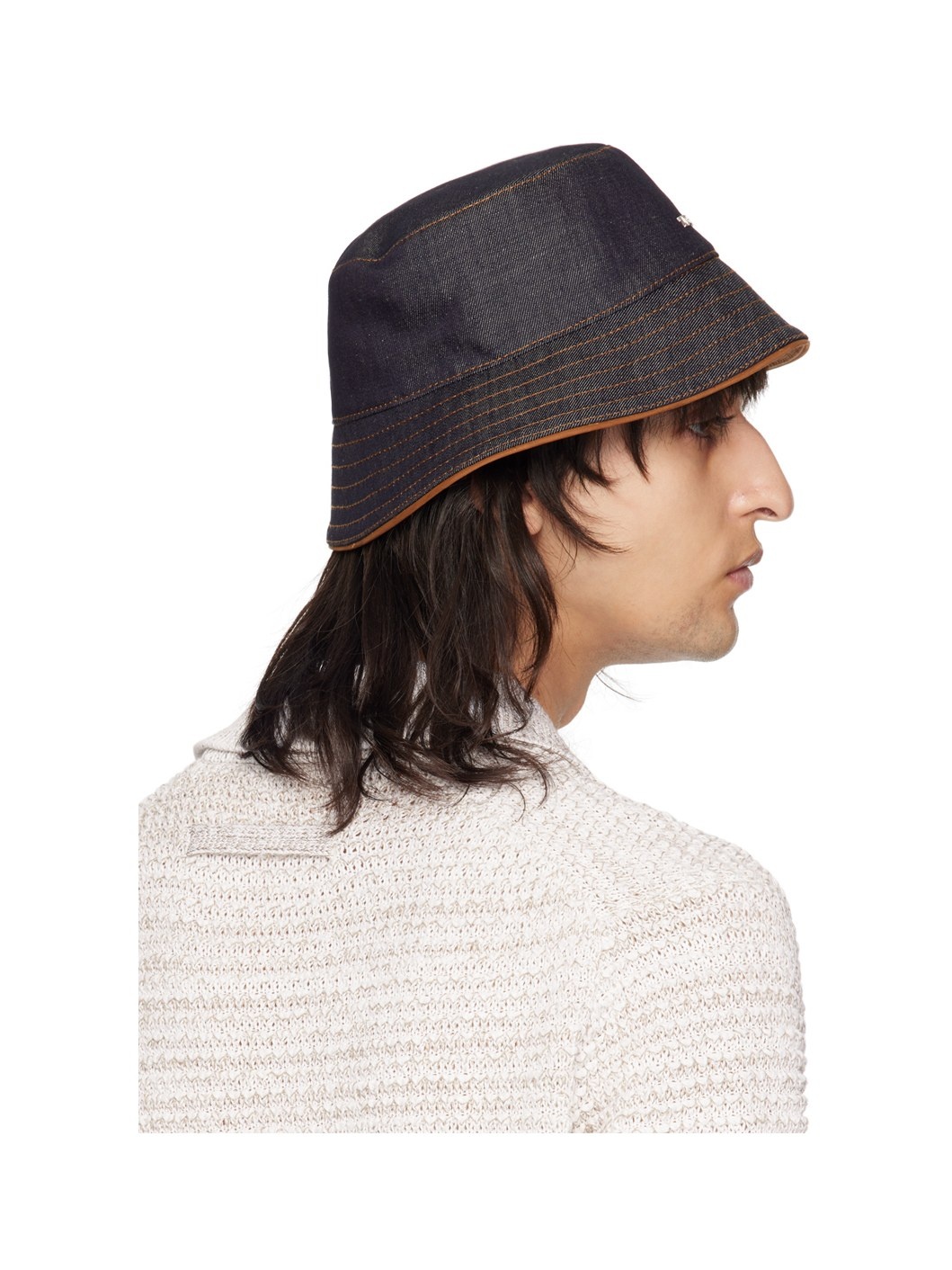 Indigo Denim Bucket Hat - 3