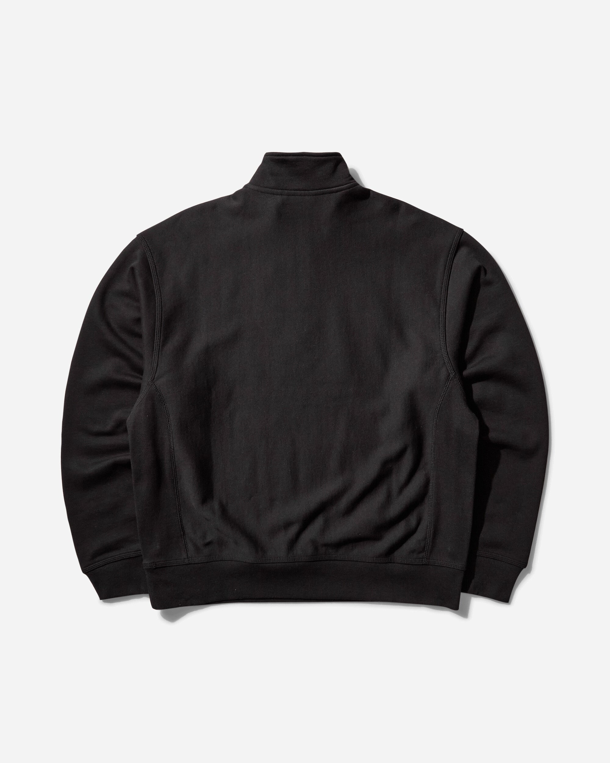 Men's Half Zip American Script Sweashirt Black - 2