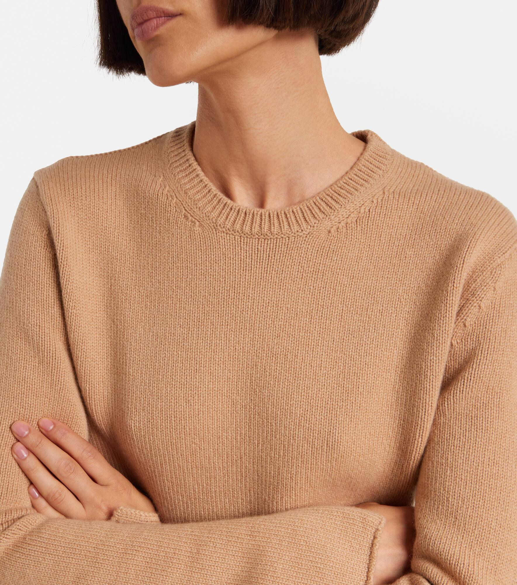 Cutout wool and cashmere sweater - 4
