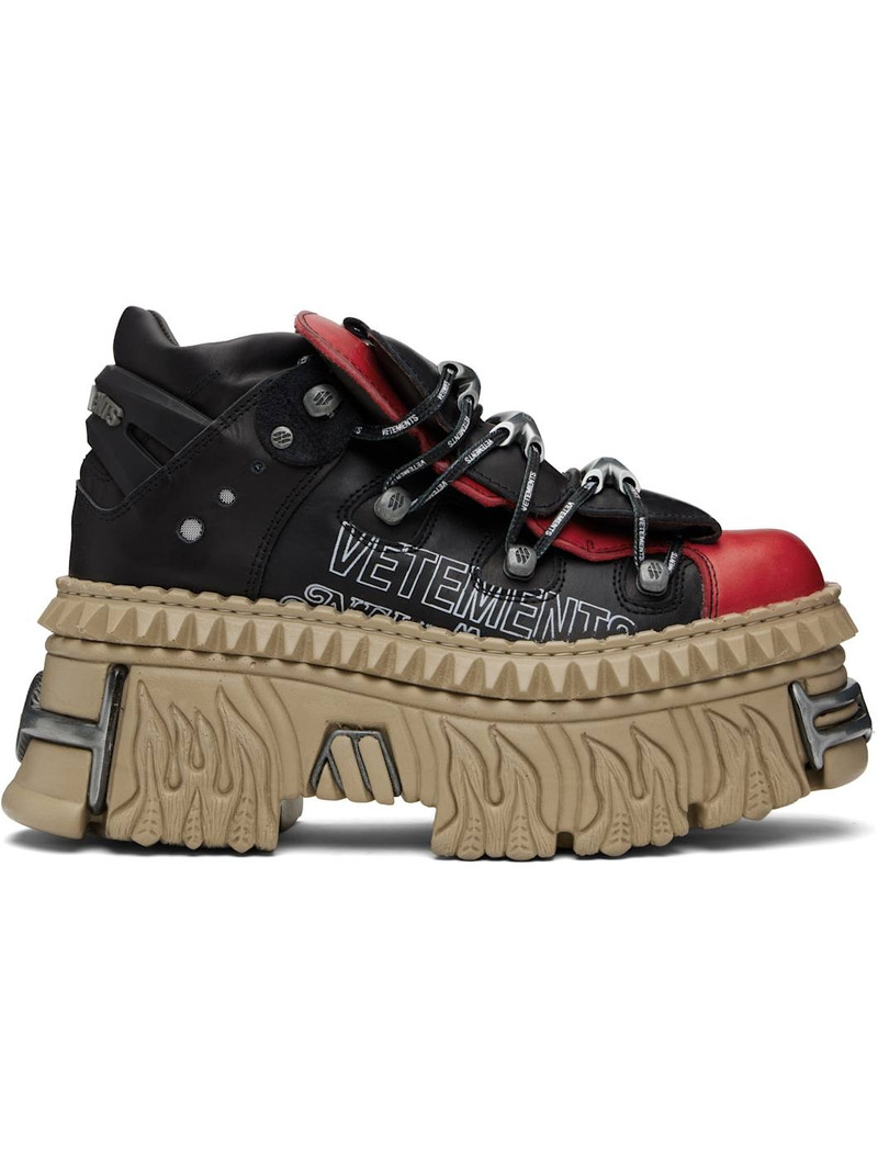 Black New Rock Edition Platform Sneakers 1