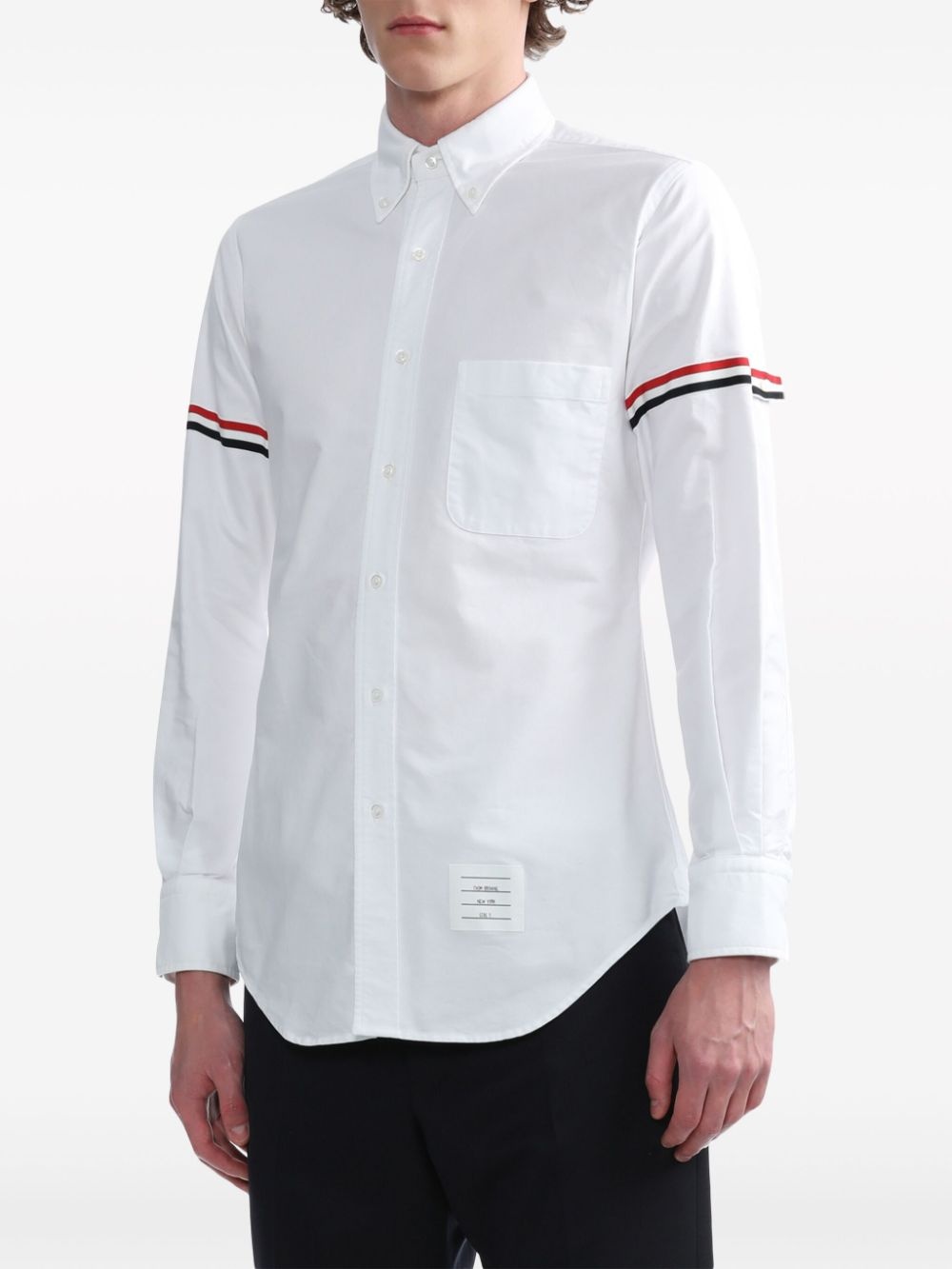 grosgrain-armband Oxford shirt - 3