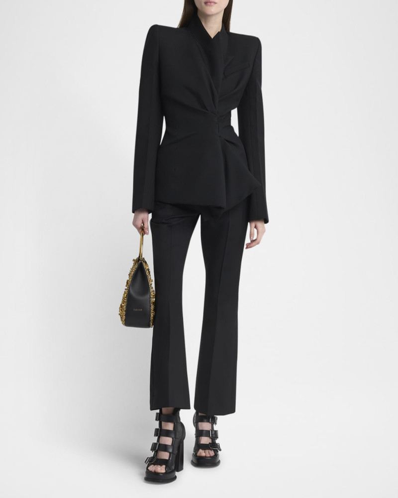 Alexander McQueen Tailored Cropped Wool Trousers outlook