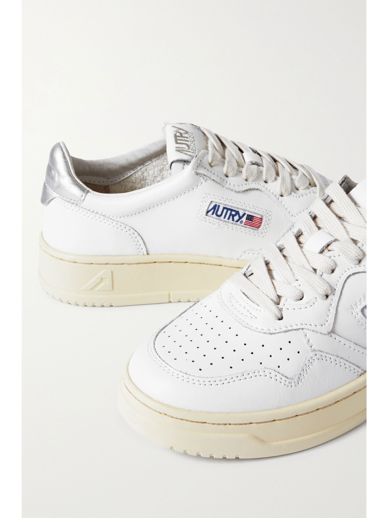 Medalist Low metallic leather sneakers White - 4