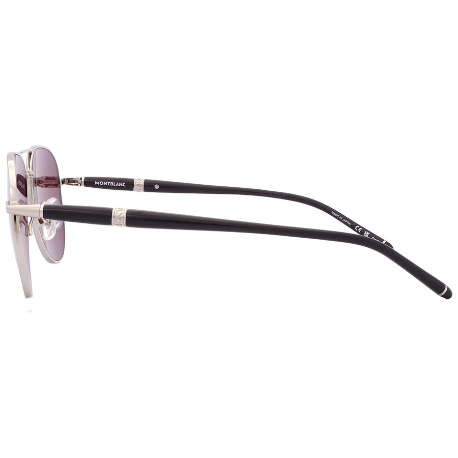 Montblanc Violet Pilot Men's Sunglasses MB0345S 002 57 - 5