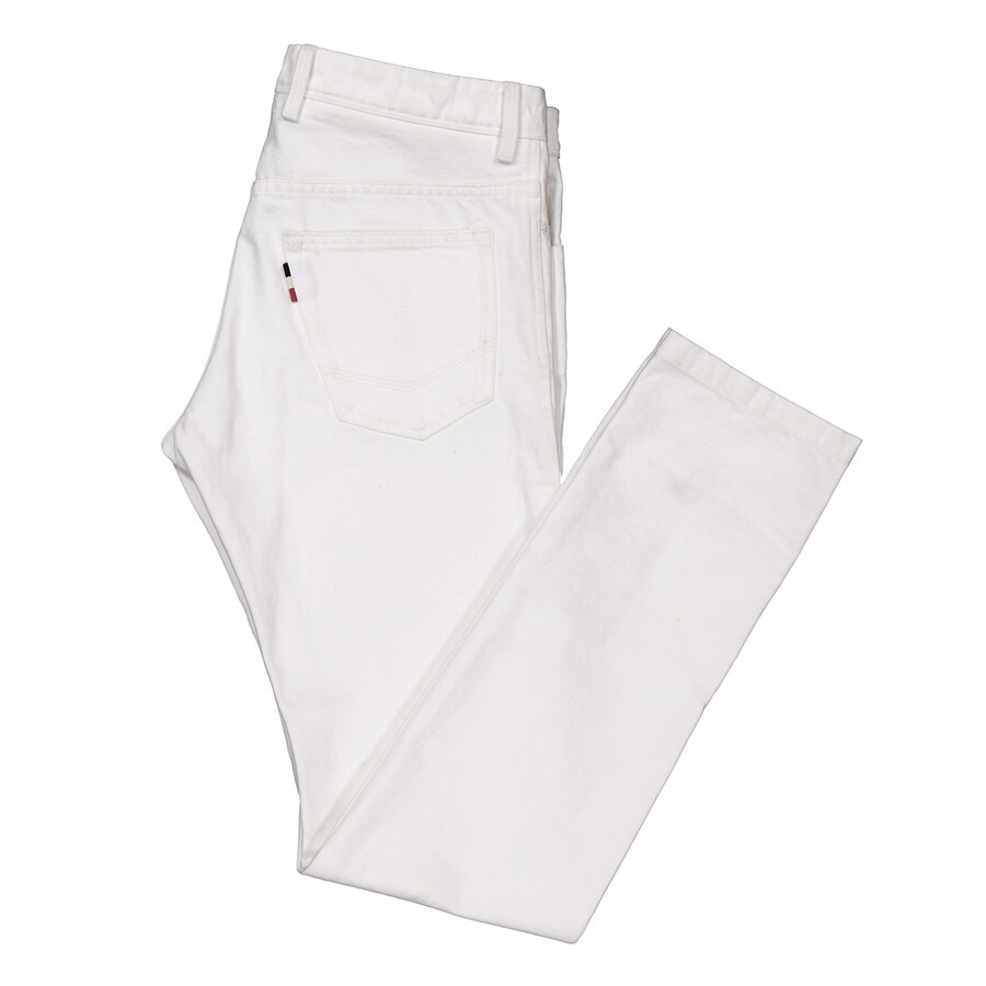 Moncler Genius White 1952 Cotton Jeans, Brand Size 48 (Waist Size 32") - 7