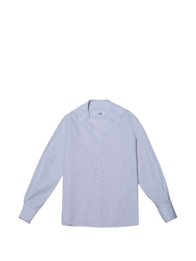pinstripe v-neck shirt 1