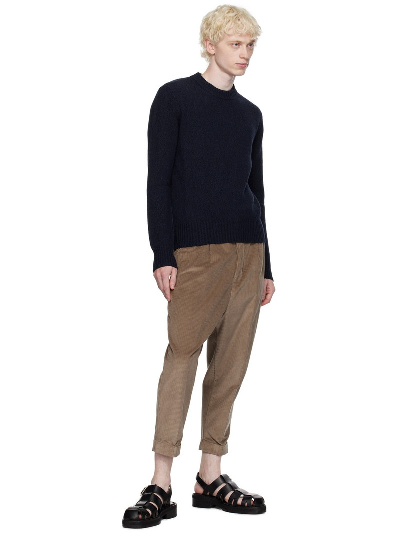 AMI Paris Khaki Carrot Oversized Trousers. outlook