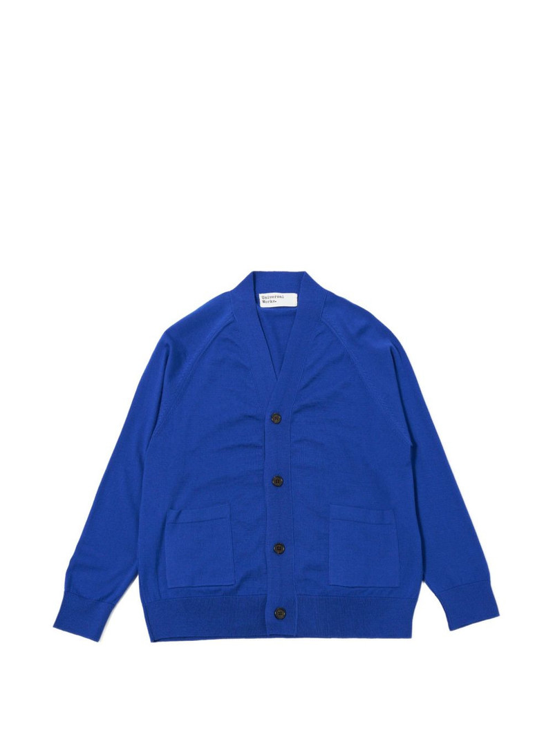 patch-pocket cardigan 1