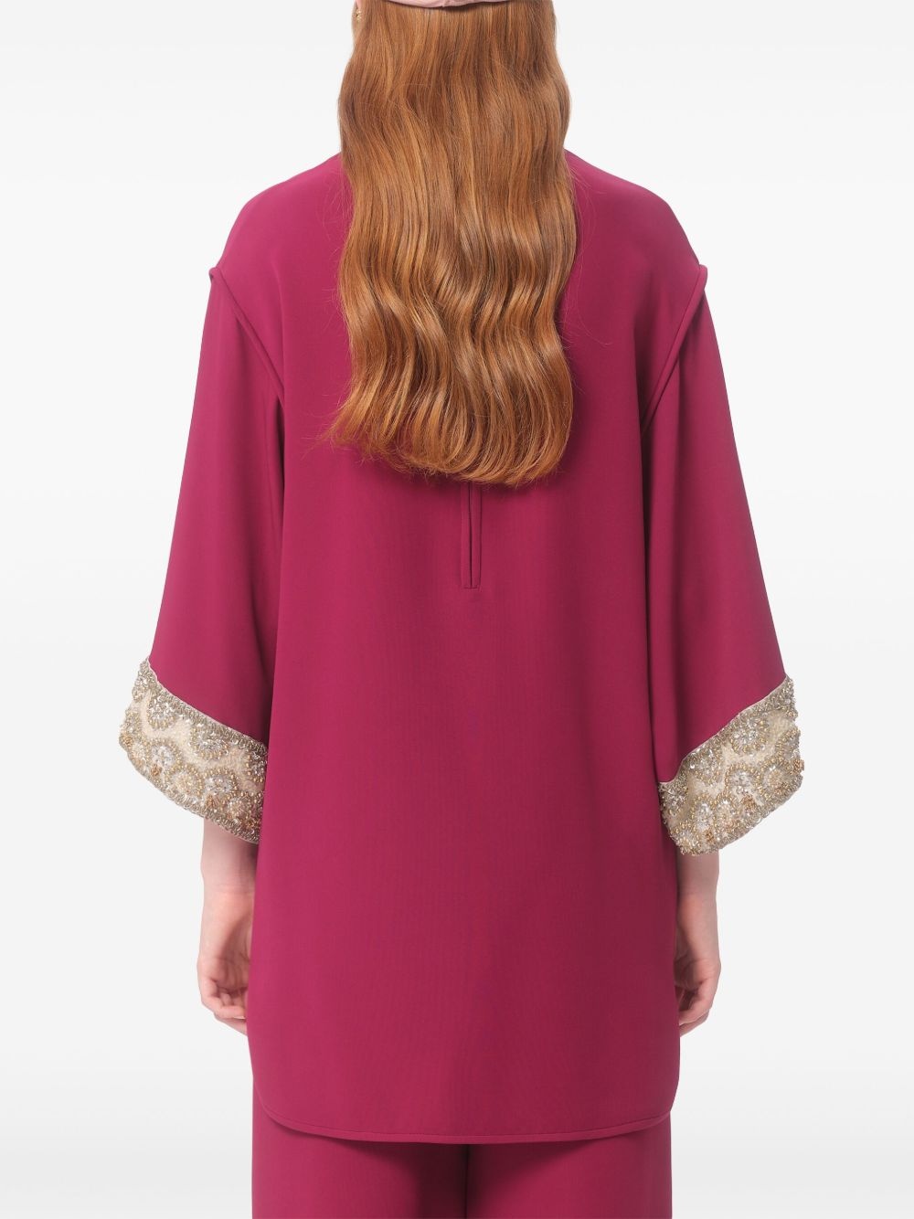 beaded-embellished blouse - 5