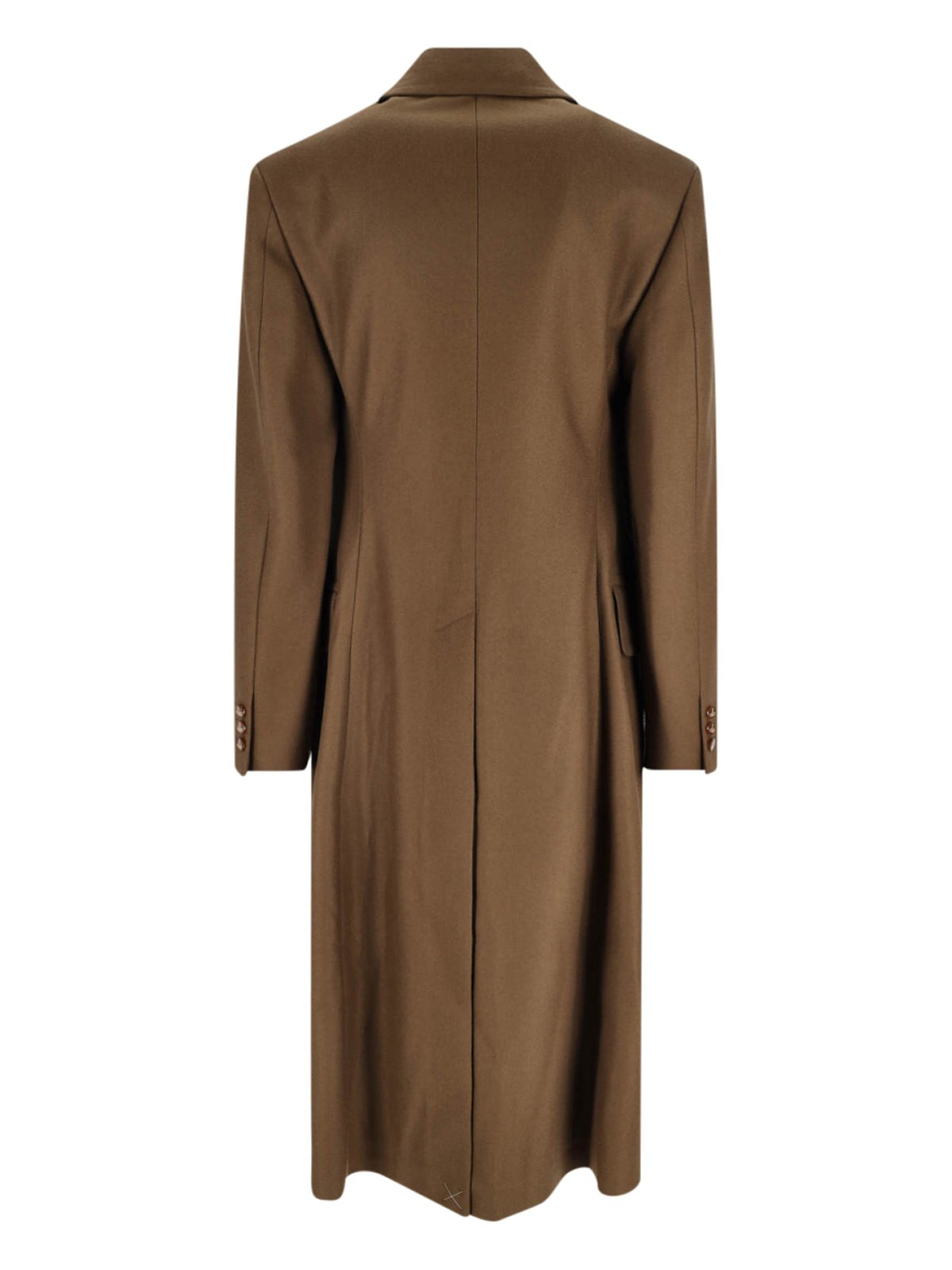 DOUBLE-BREASTED WOOL AND CASHMERE COAT - 2