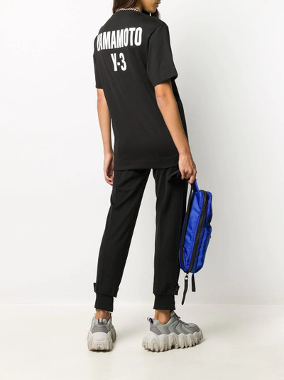 Y-3 logo-print cotton T-shirt outlook