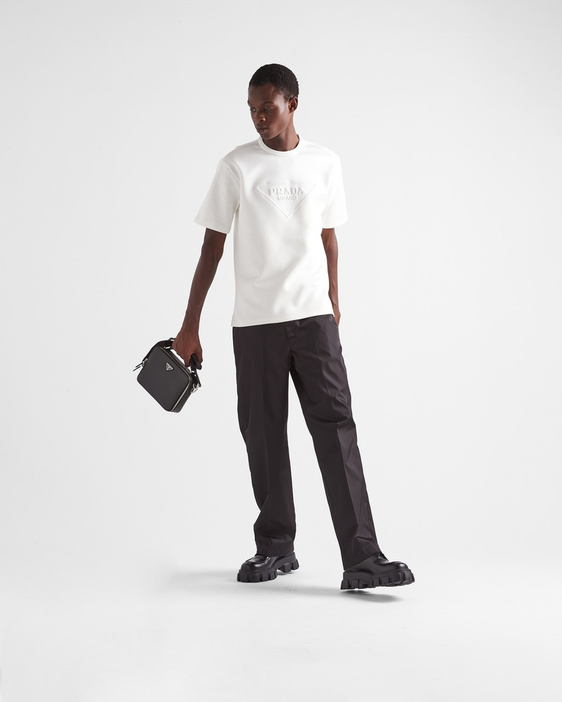 Prada Technical-cotton T-shirt outlook