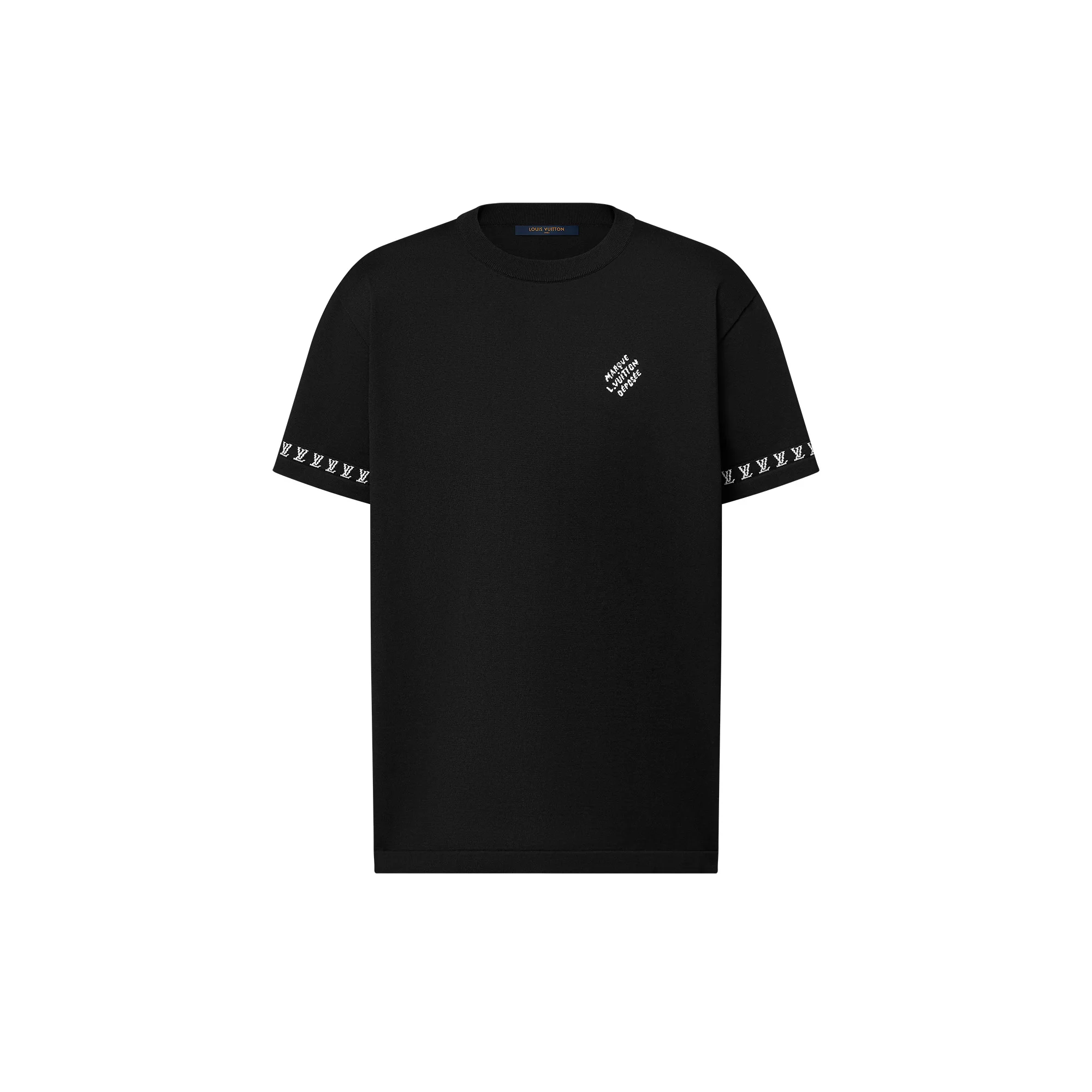 Short-Sleeved Cotton Crewneck - 1