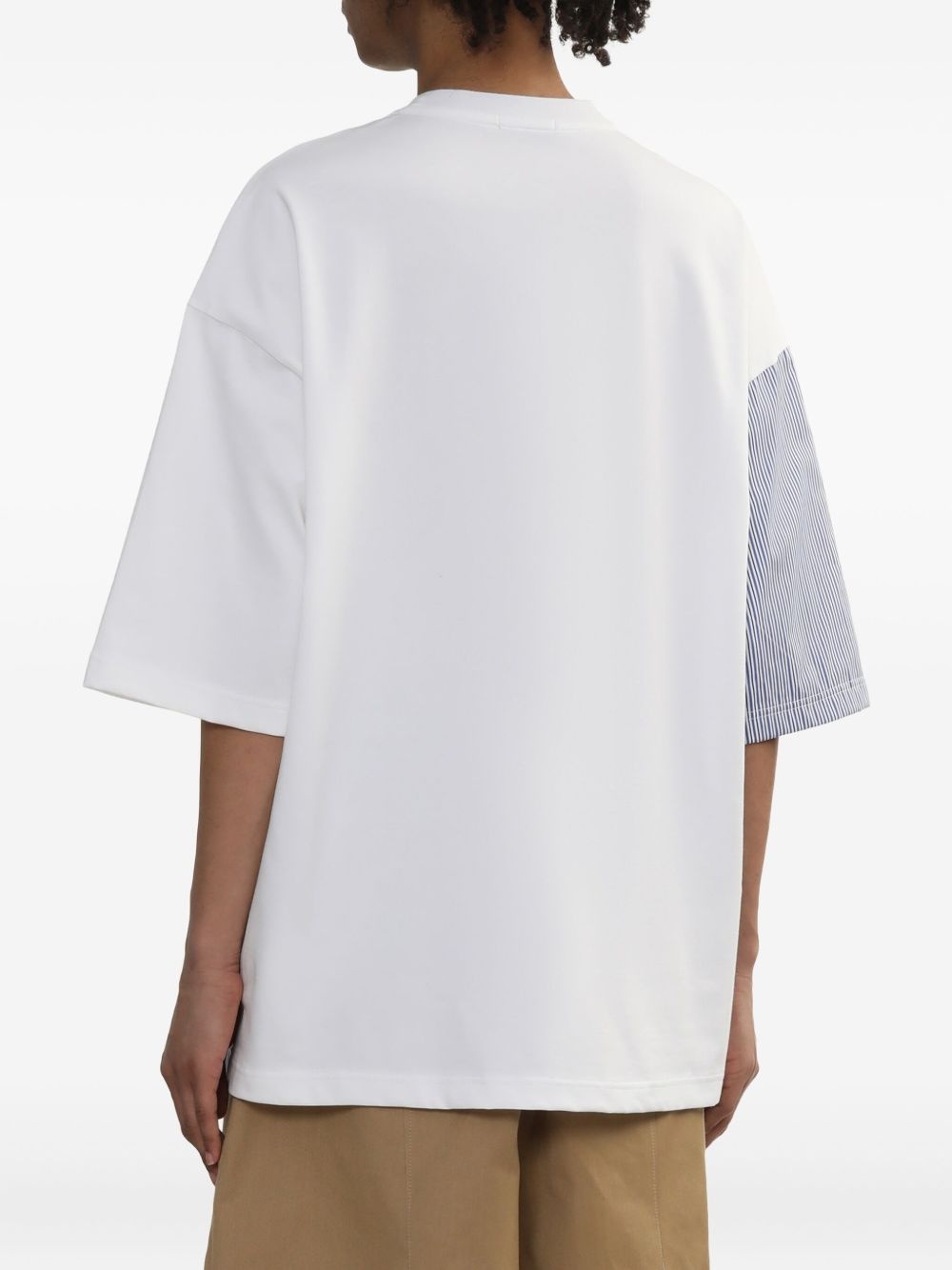 panelled paisley-print T-shirt - 4