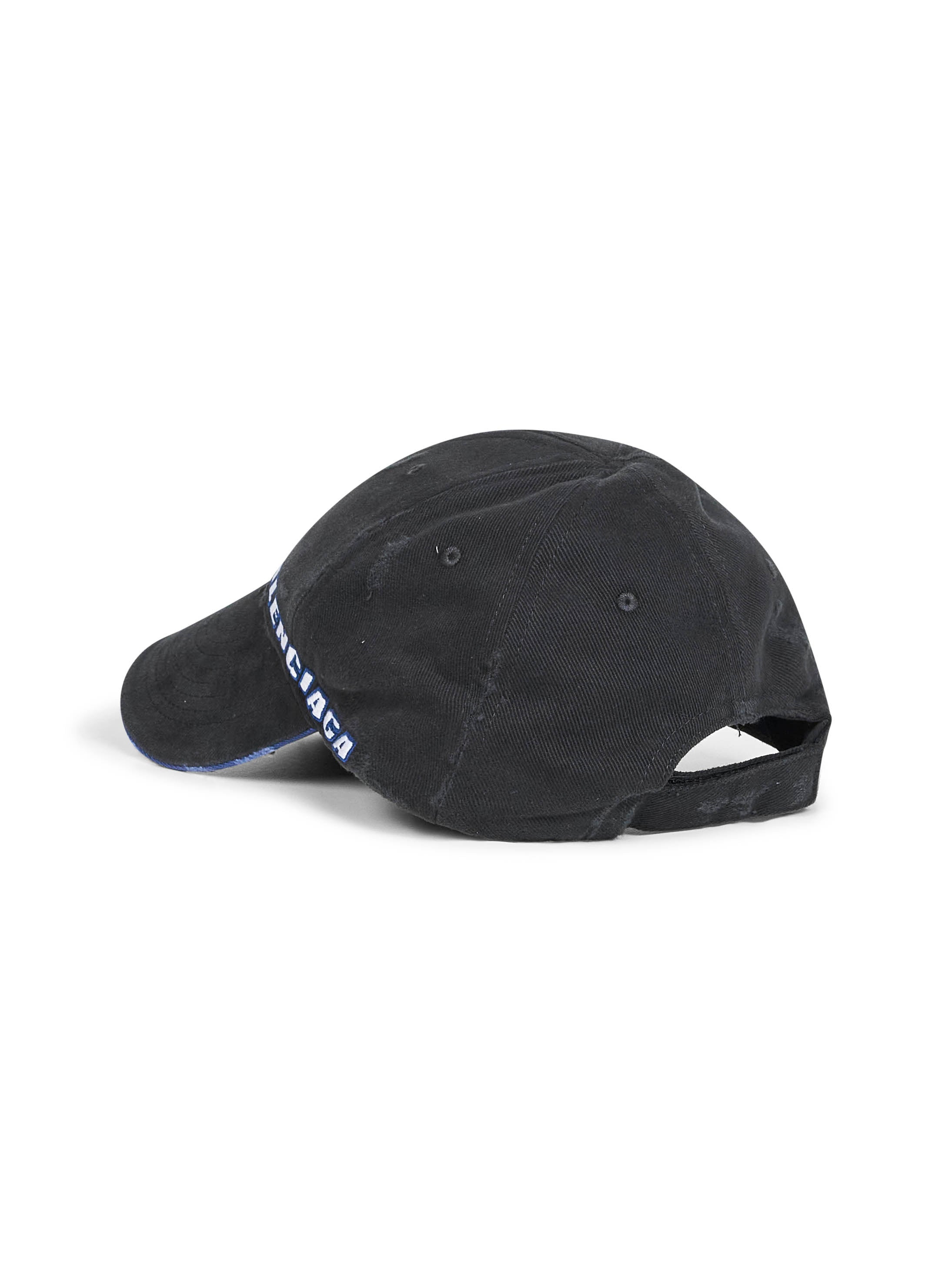 Black drill Tilted Typo baseball cap - 3