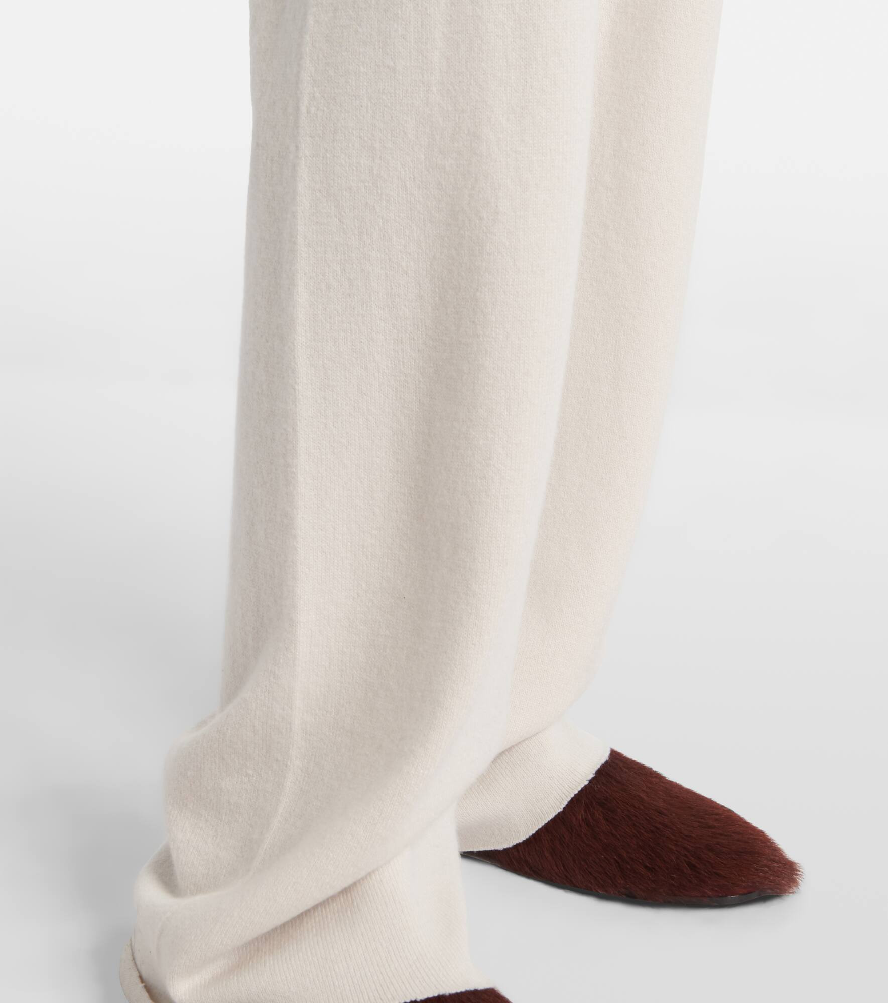 Rush cashmere-blend straight pants - 5