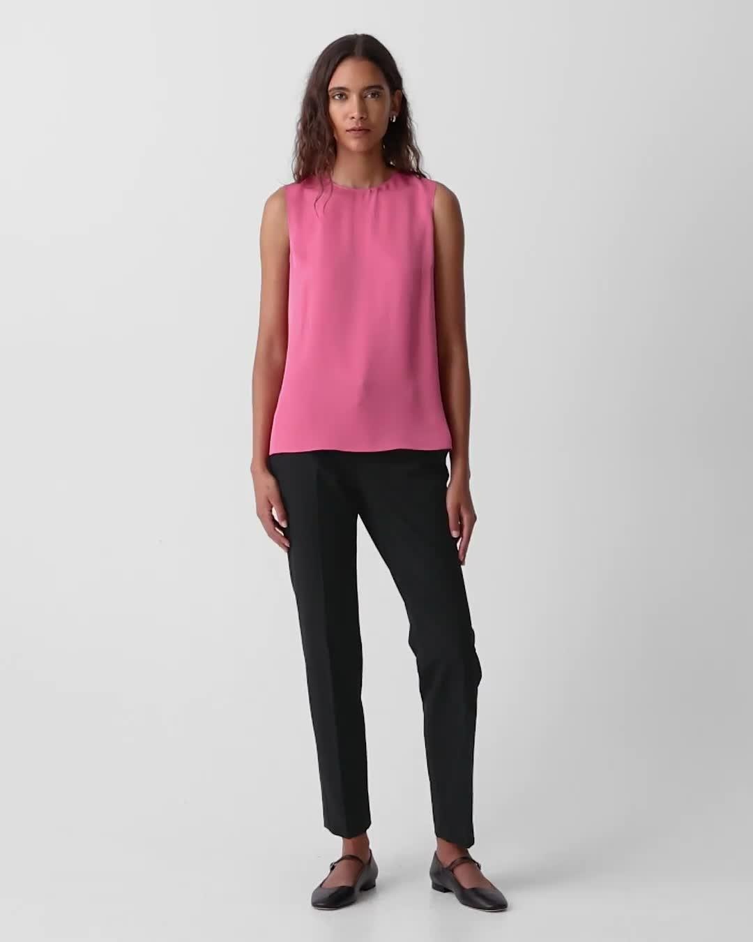 Shell Top in Silk Georgette - 7