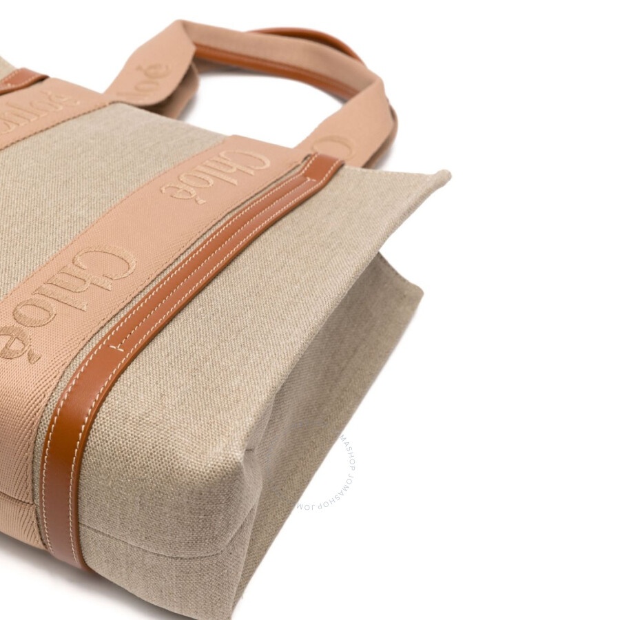 Chloe Medium Woody Tote Leather Bag - 3