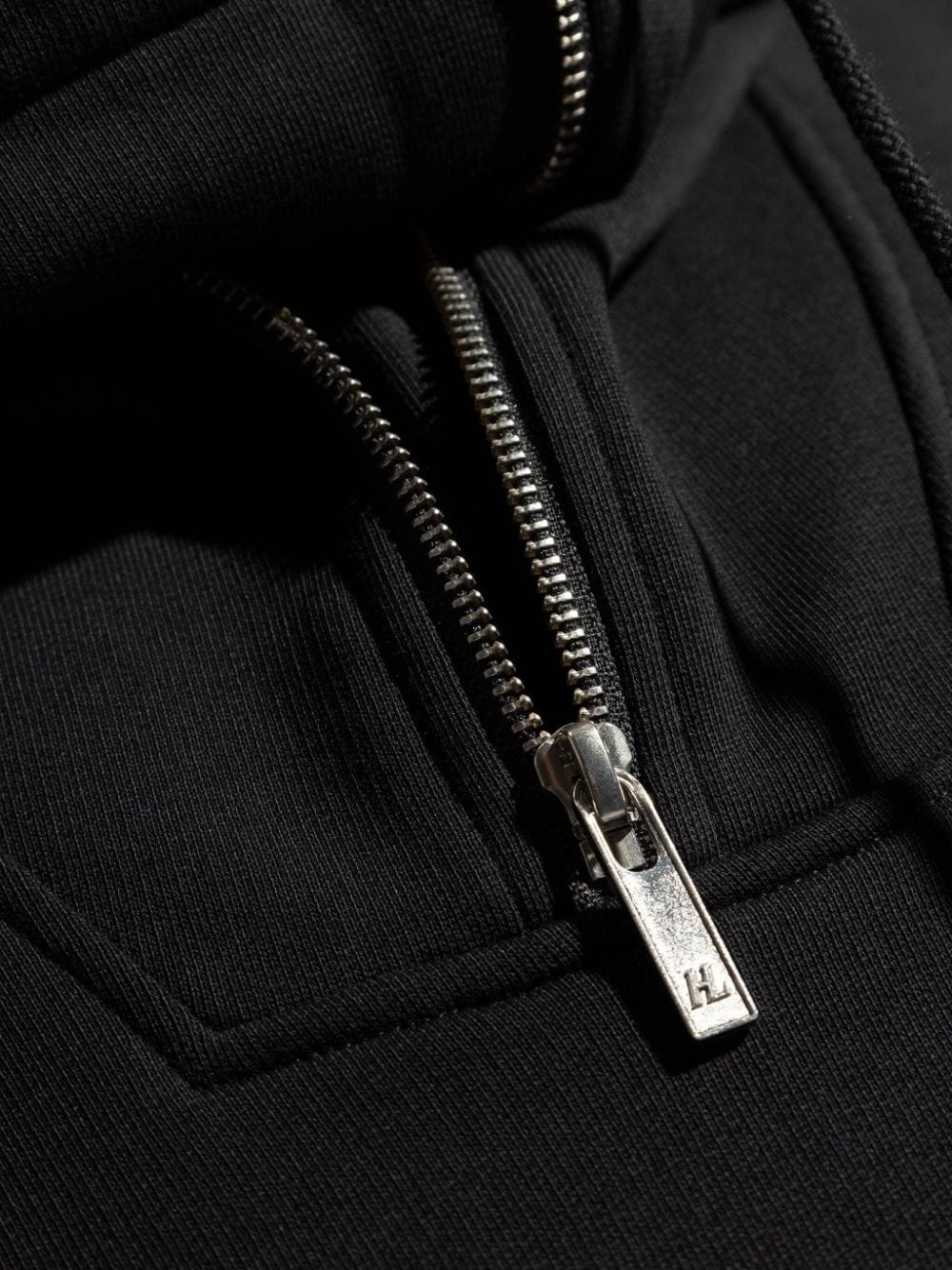 drawstring stand-up collar sweatshirt - 5