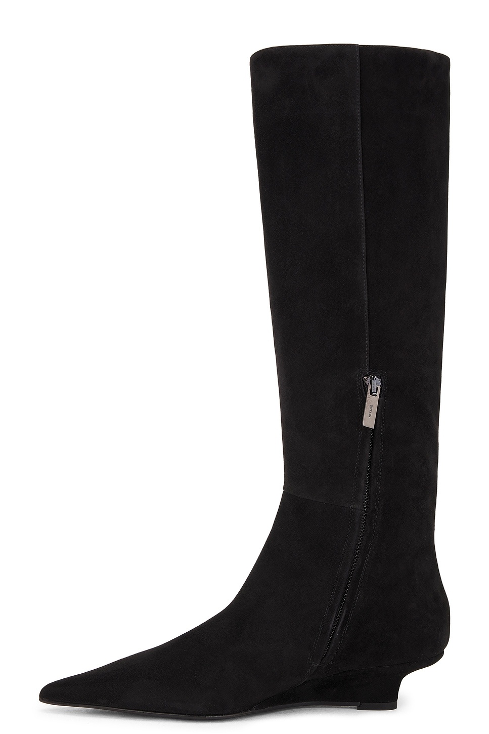 Sharp Suede Knee High Boot - 5