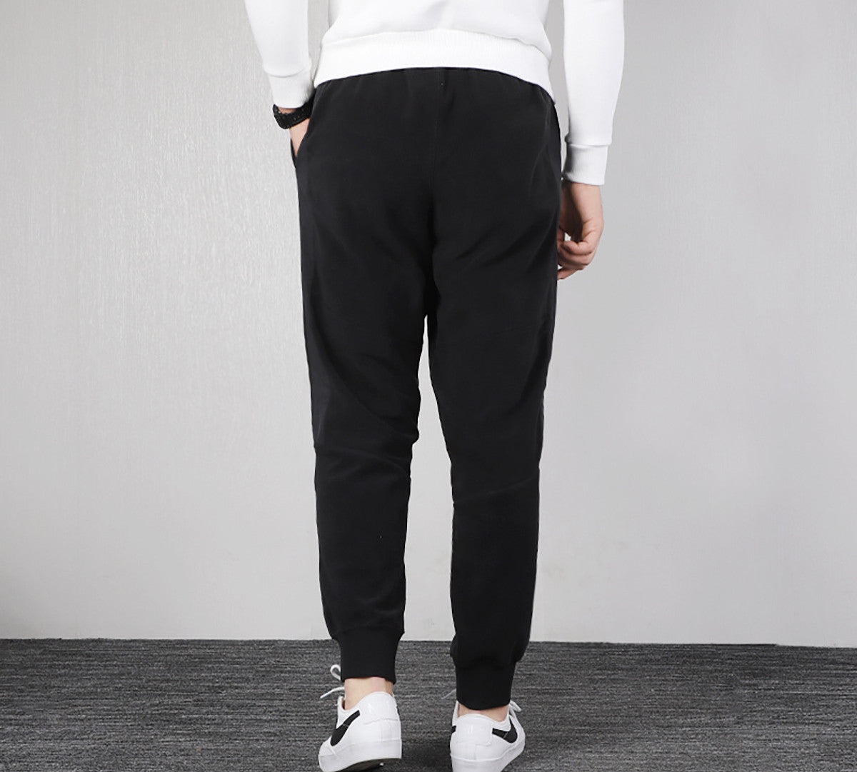 Nike Solid Color Casual Sports Long Pants Black BV3602-010 - 5