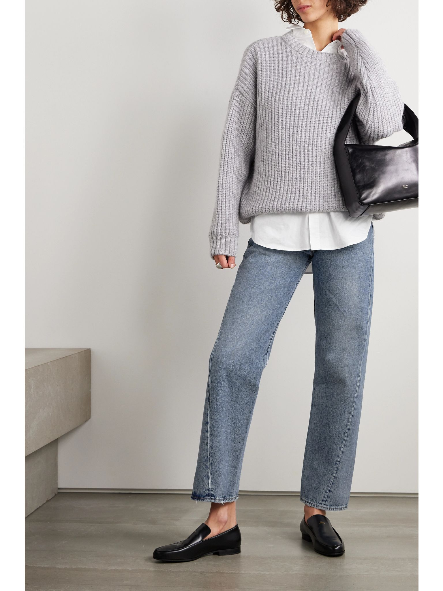 Twisted Seam high-rise straight-leg jeans Light denim - 2