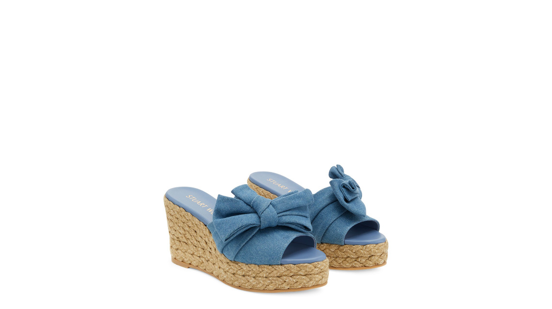 Loveknot Espadrille Wedge Slide - 2