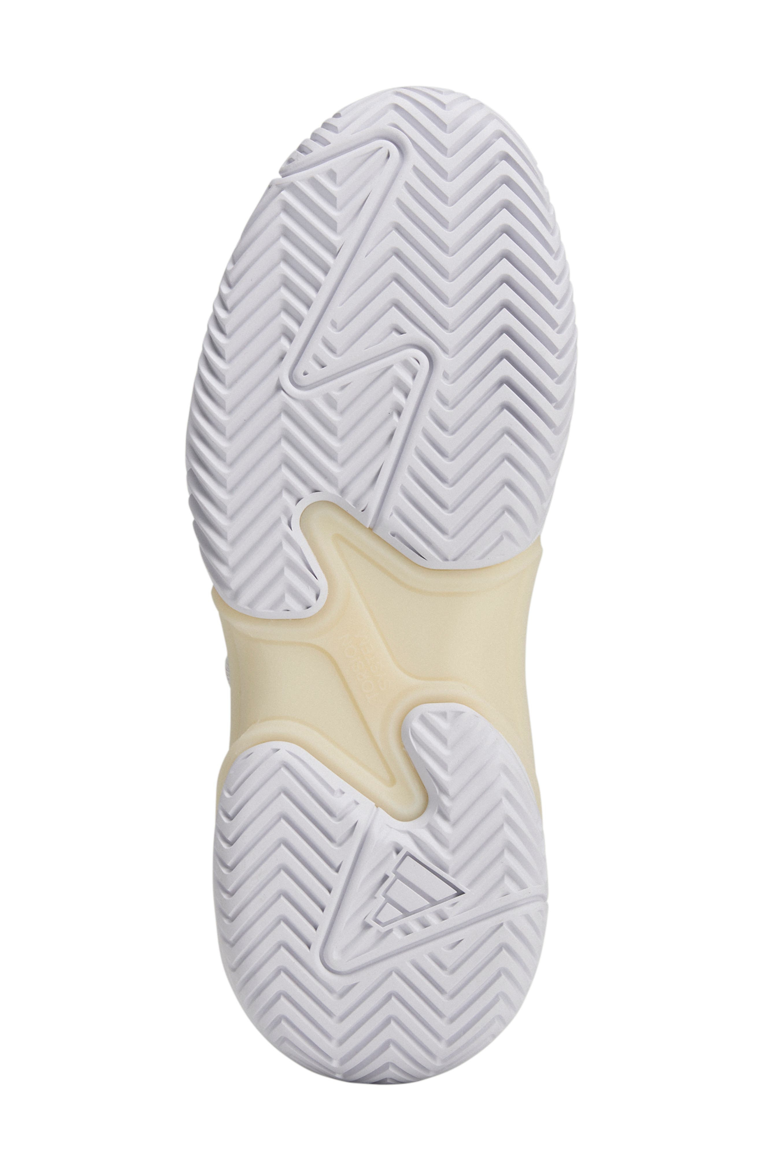 adidas by Stella McCartney Barricade Tennis Sneaker in White/Almond Milk/Grey at Nordstrom - 5