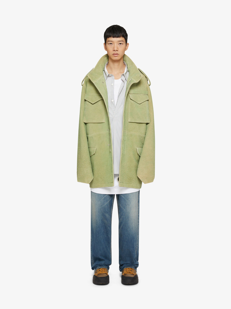 Givenchy PARKA IN LEATHER outlook
