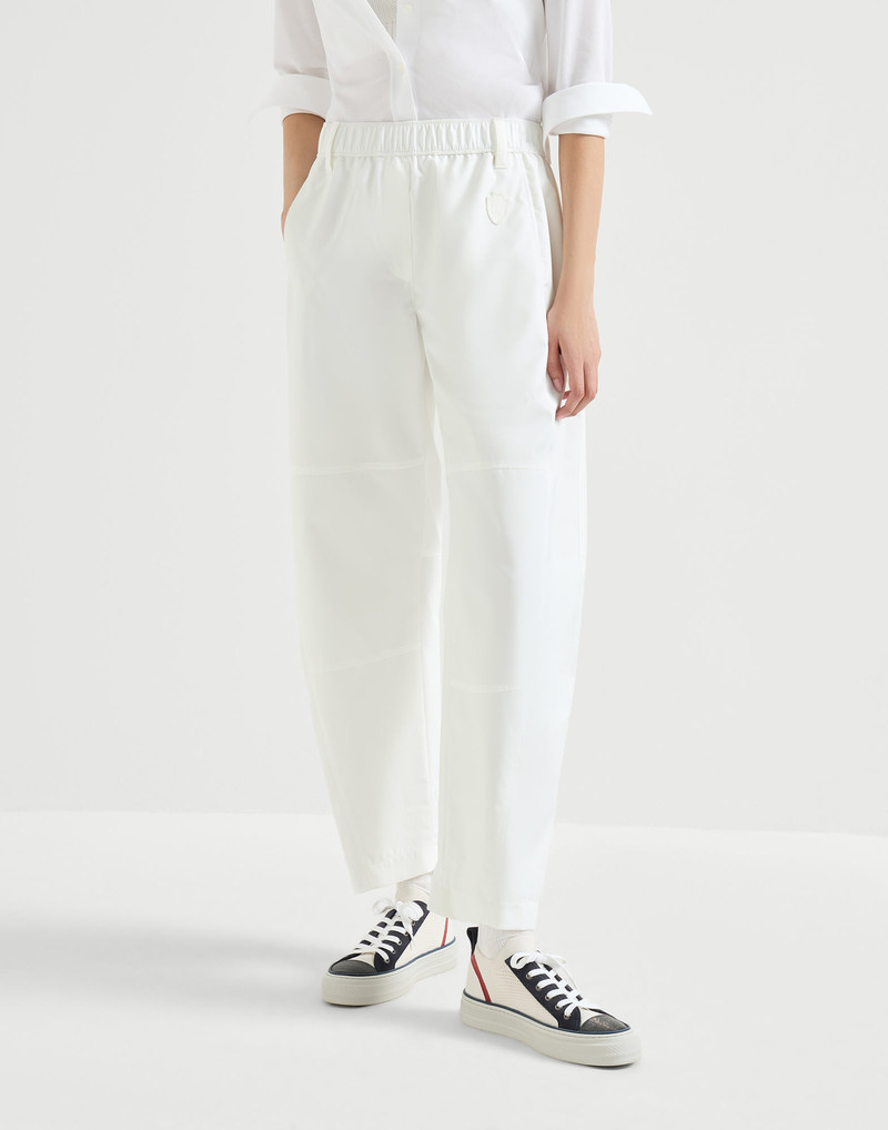 Nylon ergonomic track trousers with logo 2