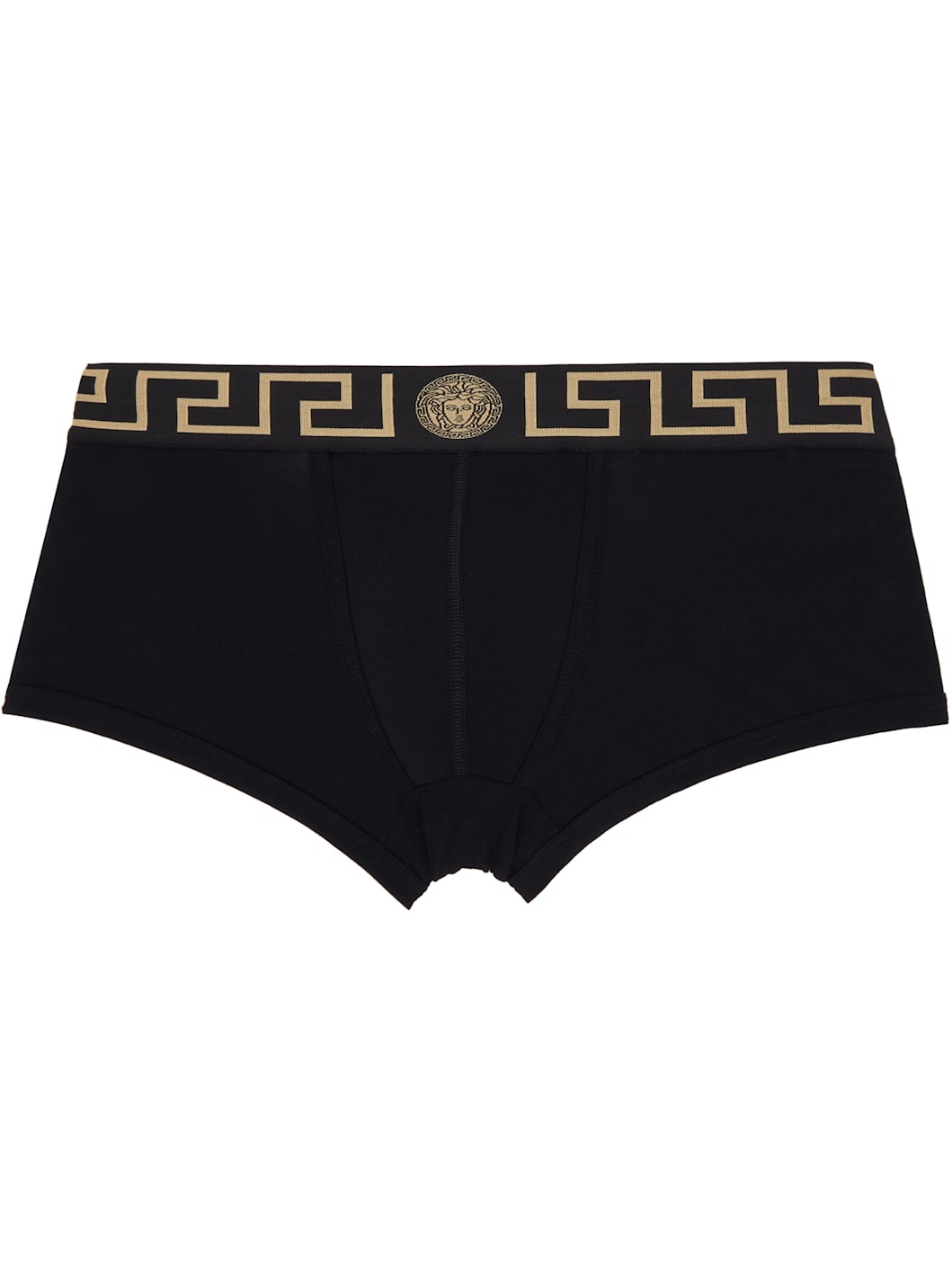 Two-Pack Black Greca Border Boxer Briefs - 2