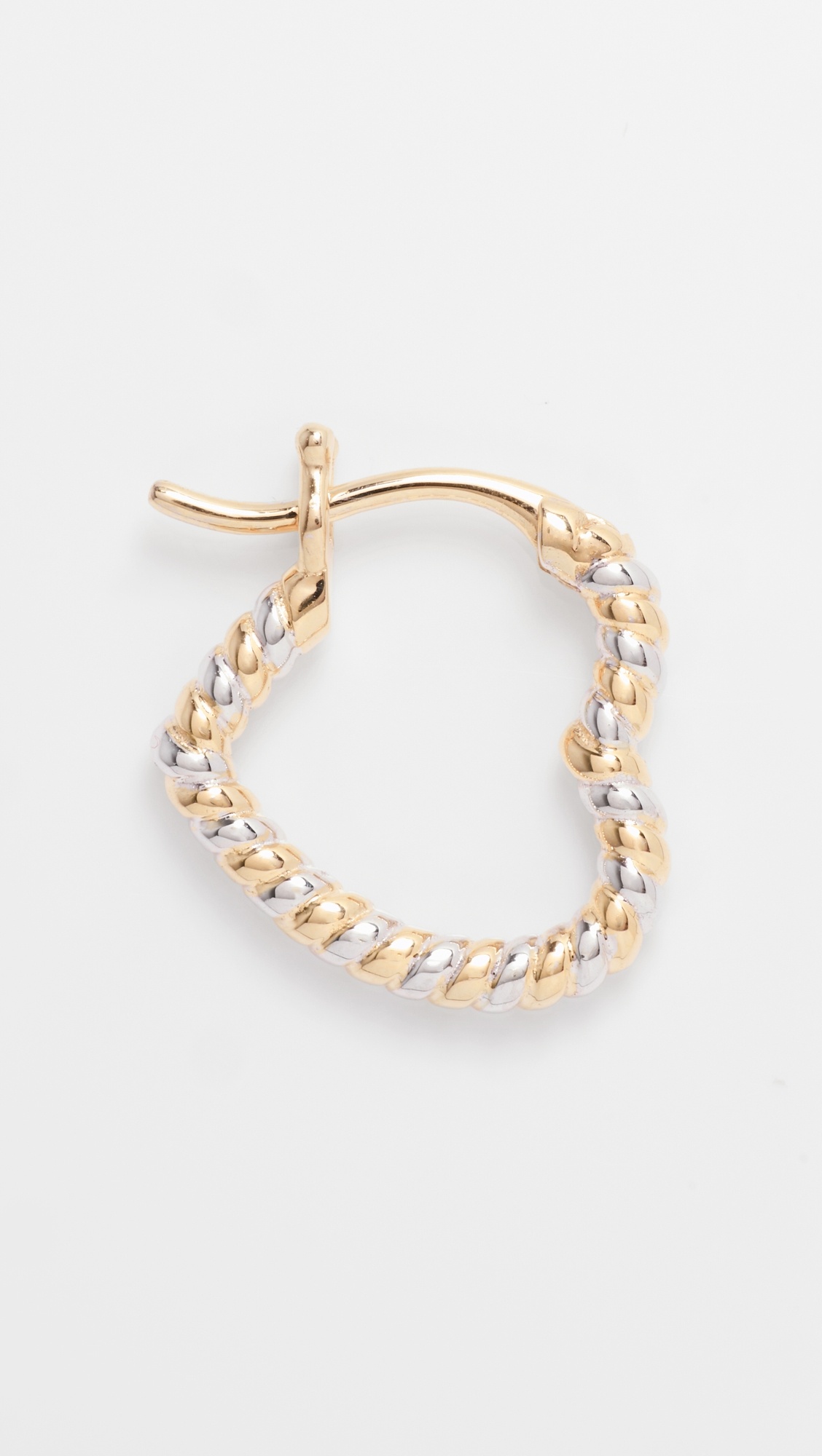 Creole Mini Cur Torsade 2 Ors Earring - 1