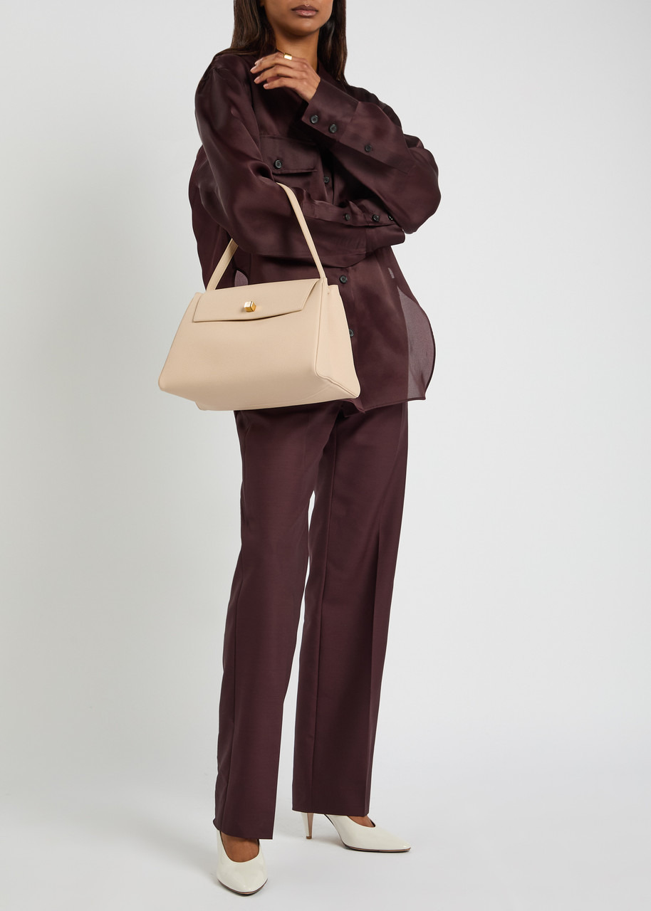 Khaite Audrey Grained Leather top Handle bag - 5