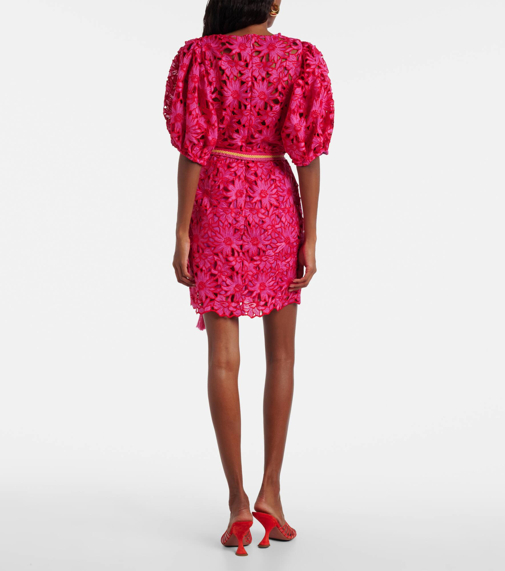 Belted lace minidress - 3