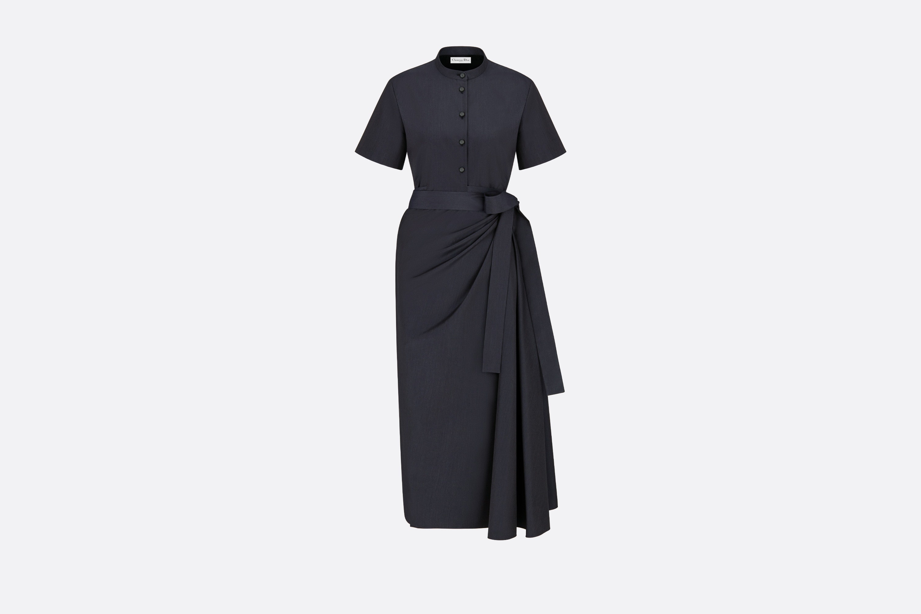 Mid-Length Draped Dress - 1