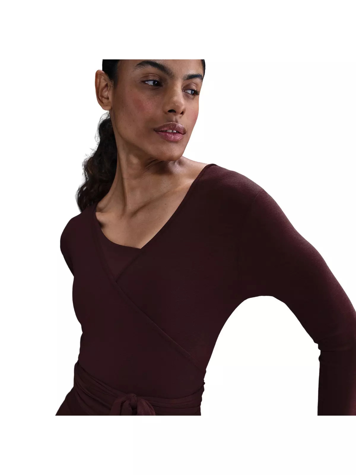 Women's One Relaxed Dri-FIT Top -Burgundy - 3